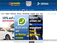 Tablet Screenshot of premio-schwerte.de